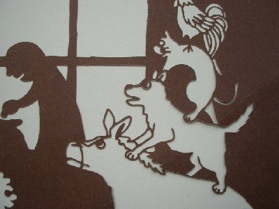 画像:影絵も簡単に作れます
