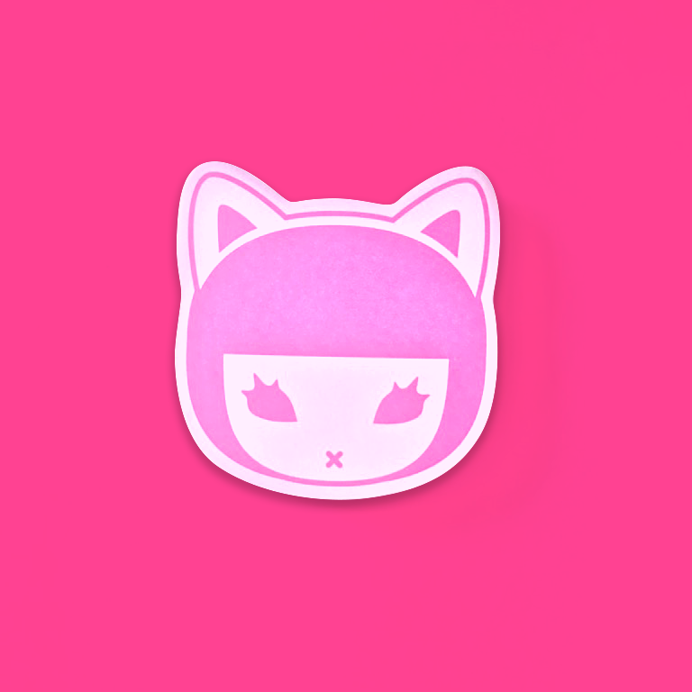 画像:ピンクの型抜き付箋