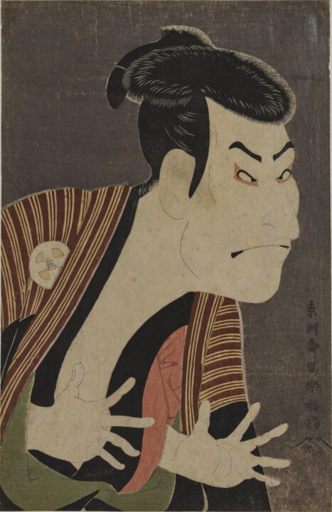 東洲斎写楽　画『三代目大谷鬼次の江戸兵衛』、寛政6年［1794］、東京国立博物館、重要文化財