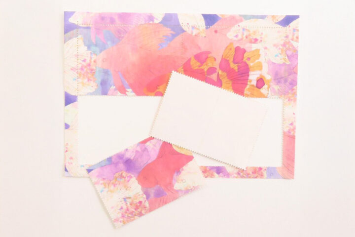 PAPERARTS　インクジェットプリンター　切手風目打ちシール　オリジナル　ノベルティイ　制作