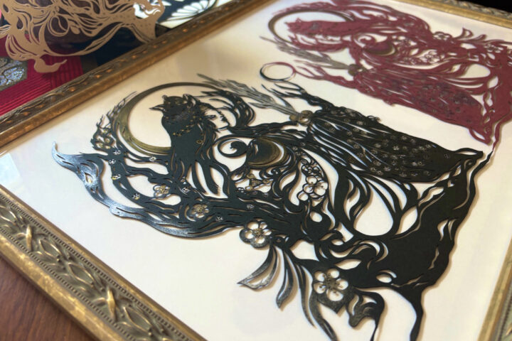 宮本なる　刀絵帰蝶　切り絵　作家　対談　インタビュー　切り絵御朱印