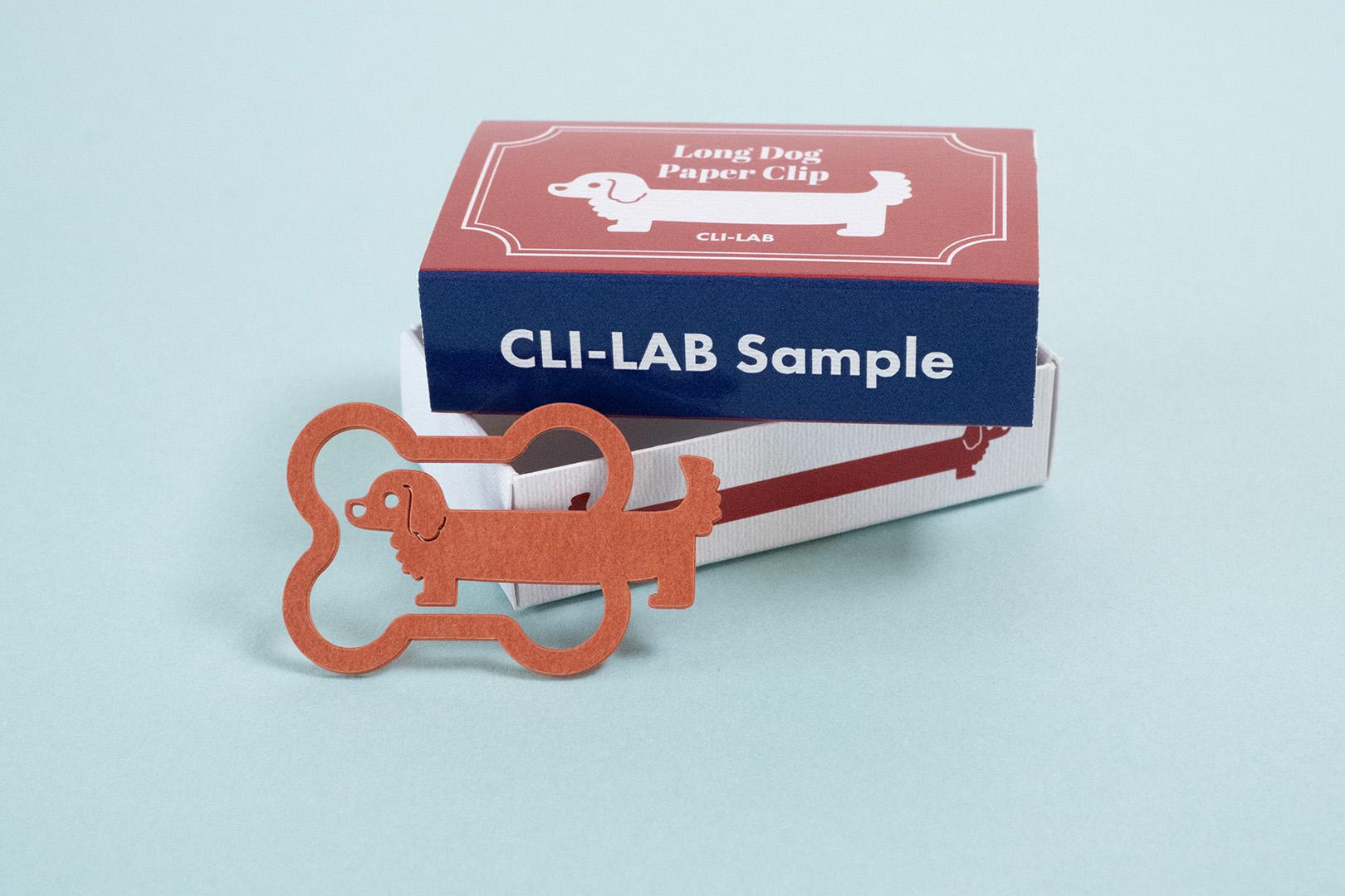 CLI-LAB PAPERARTS LongDogPaperClip 紙クリップ クリップ オリジナル マッチ箱 ダックスフント 犬
