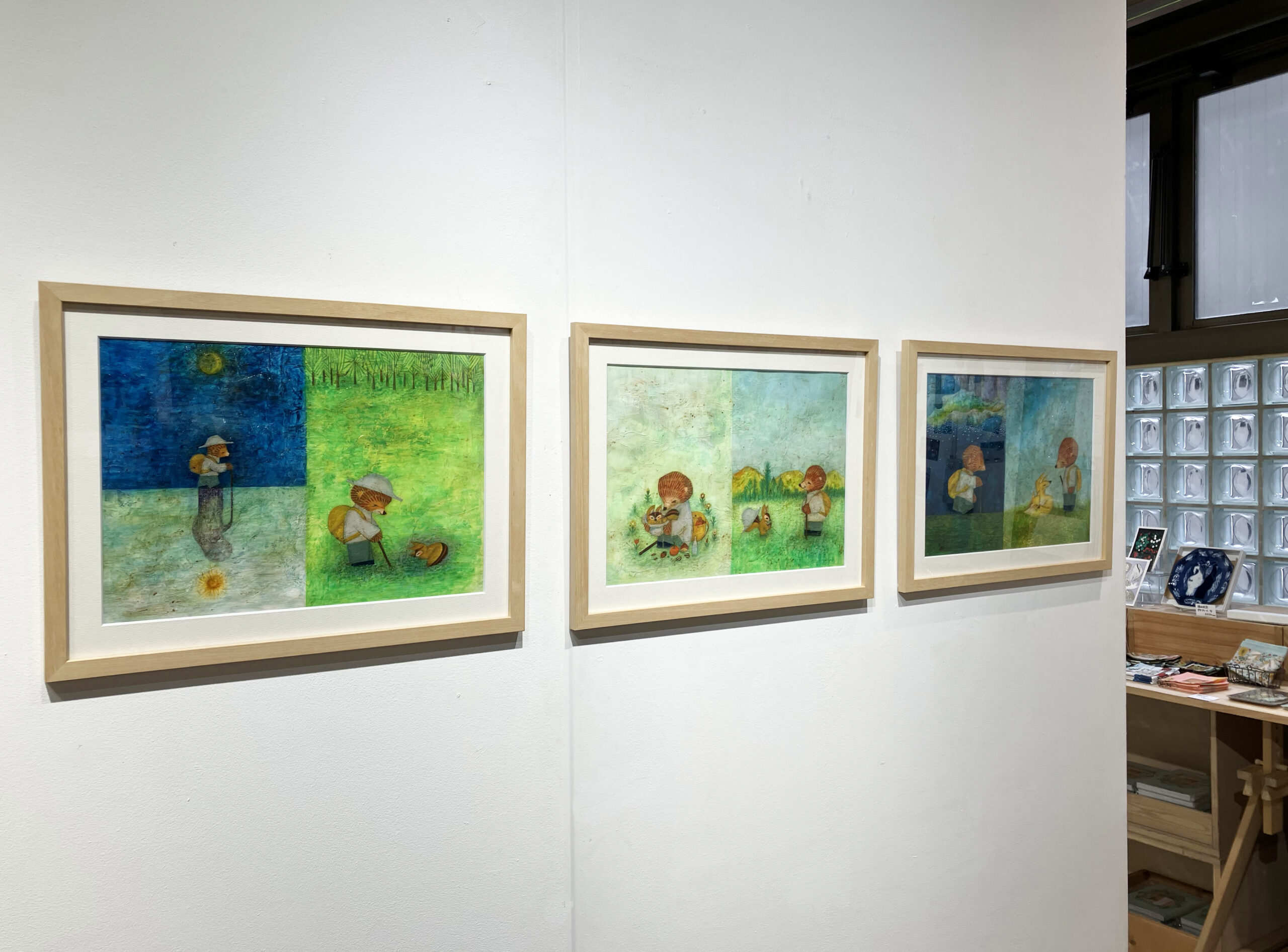 絵本　原画展　アムーとイルタ　福田利之　アンネ・ヴァスコ