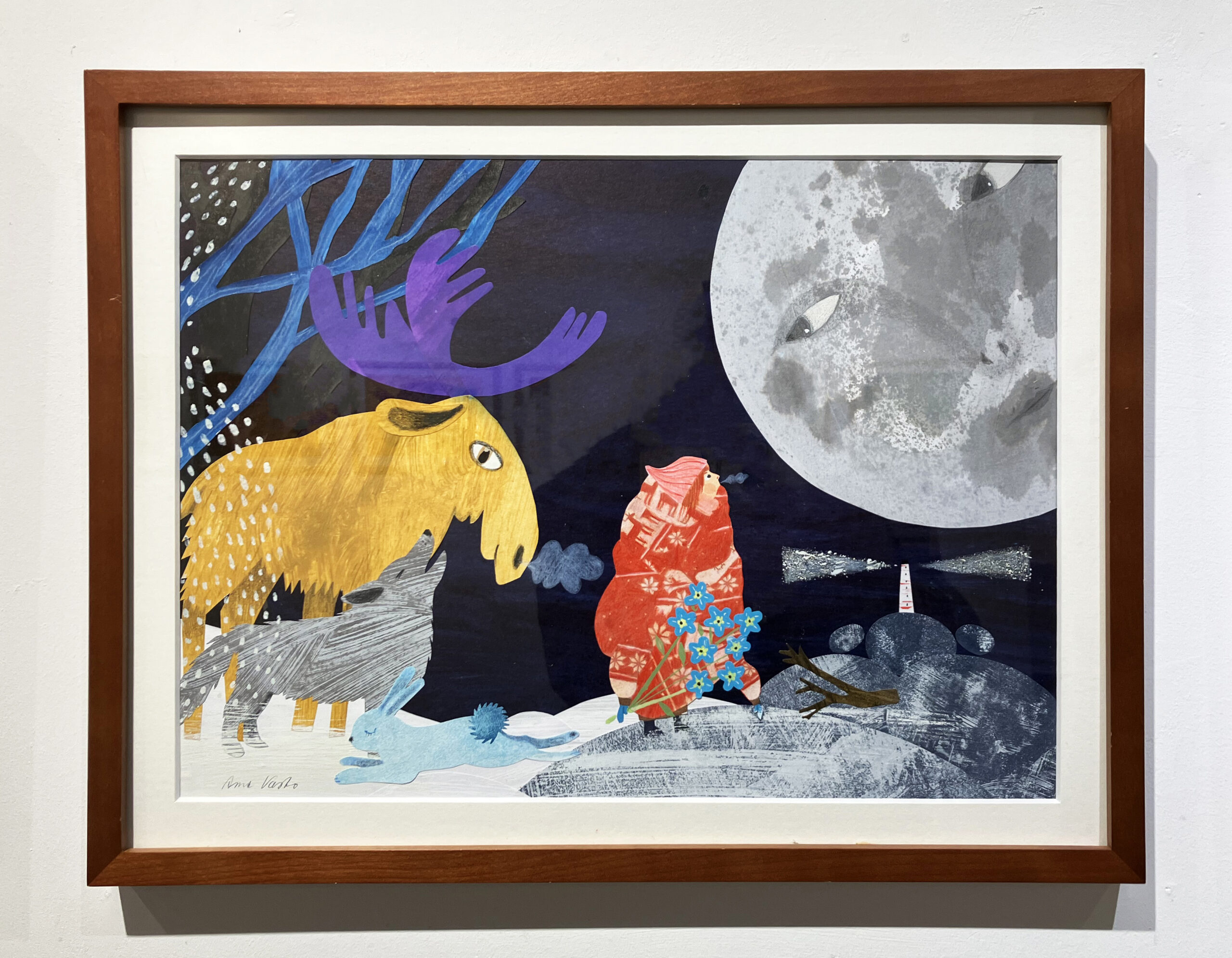 絵本　原画展　アムーとイルタ　福田利之　アンネ・ヴァスコ